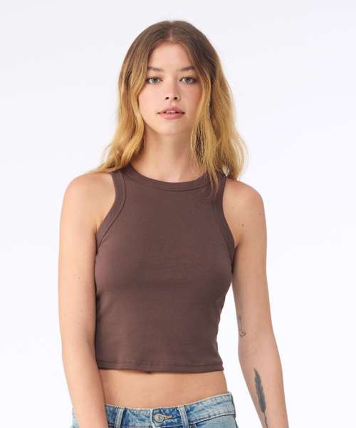 Women’s micro rib racer tank