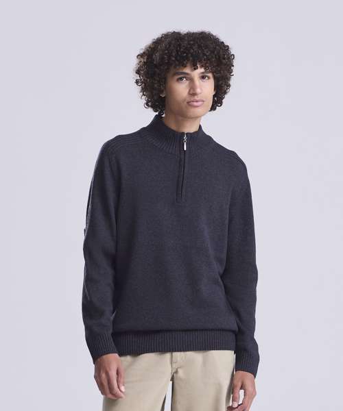 Wakhan ¼ regen zip knit sweater