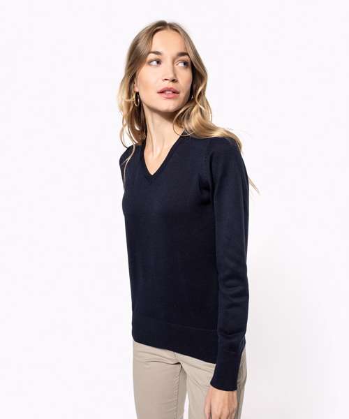 Ladies' V-neck jumper