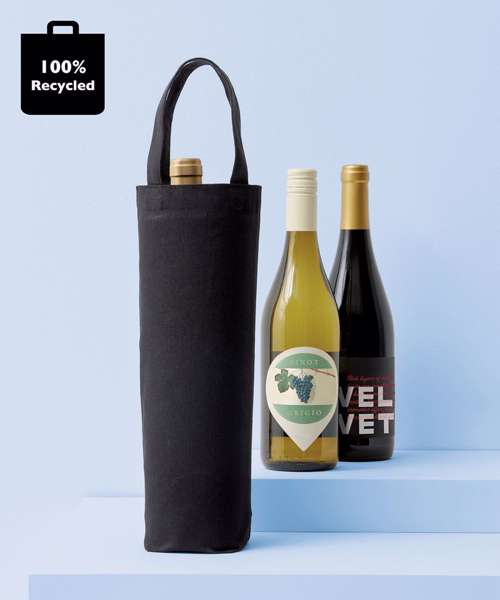Recycled premium canvas bottle bag