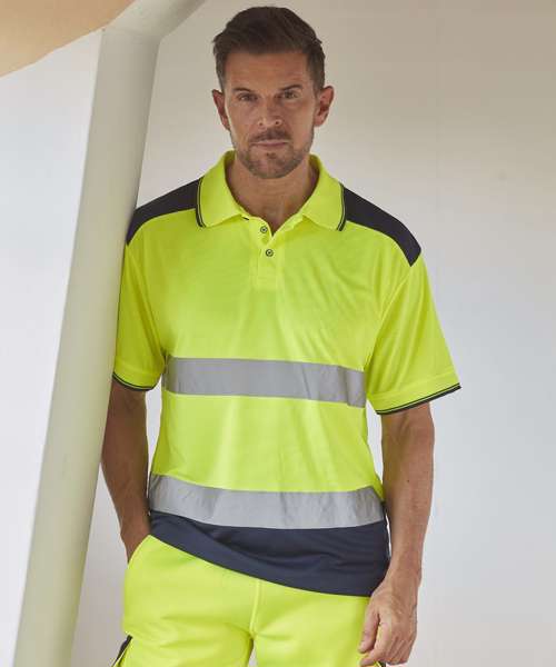 Hi-vis two-tone polo shirt (HVJ220)